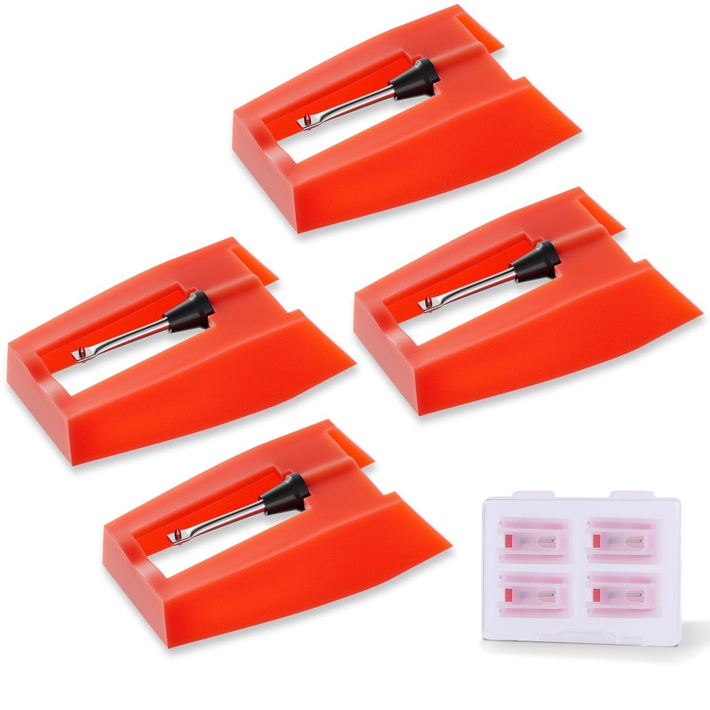4 Pack Record Player Needle Replacement Vinyl Record Needle for Multiple Models