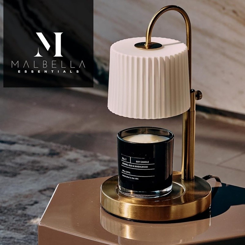 Adjustable Candle Warmer Lamp Timer Scent Release Mood Lighting Elegant Design