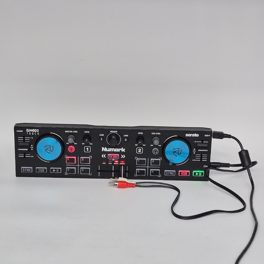 Numark DJ2GO2 Compact DJ Controller 2 Deck USB Touch Jog Wheels Serato
