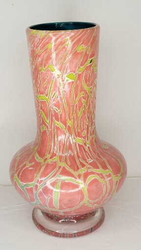 Franklin Park Conservatory 2012 Glass Vase Hand Blown Signed At Bottom