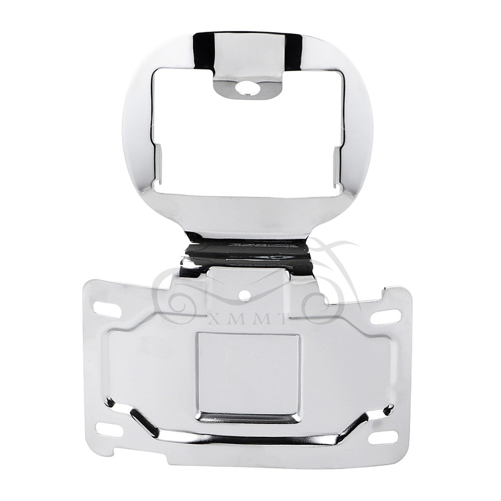 Motorcycle Chrome License Plate Relocation Bracket For Harley CVO Electra Glide