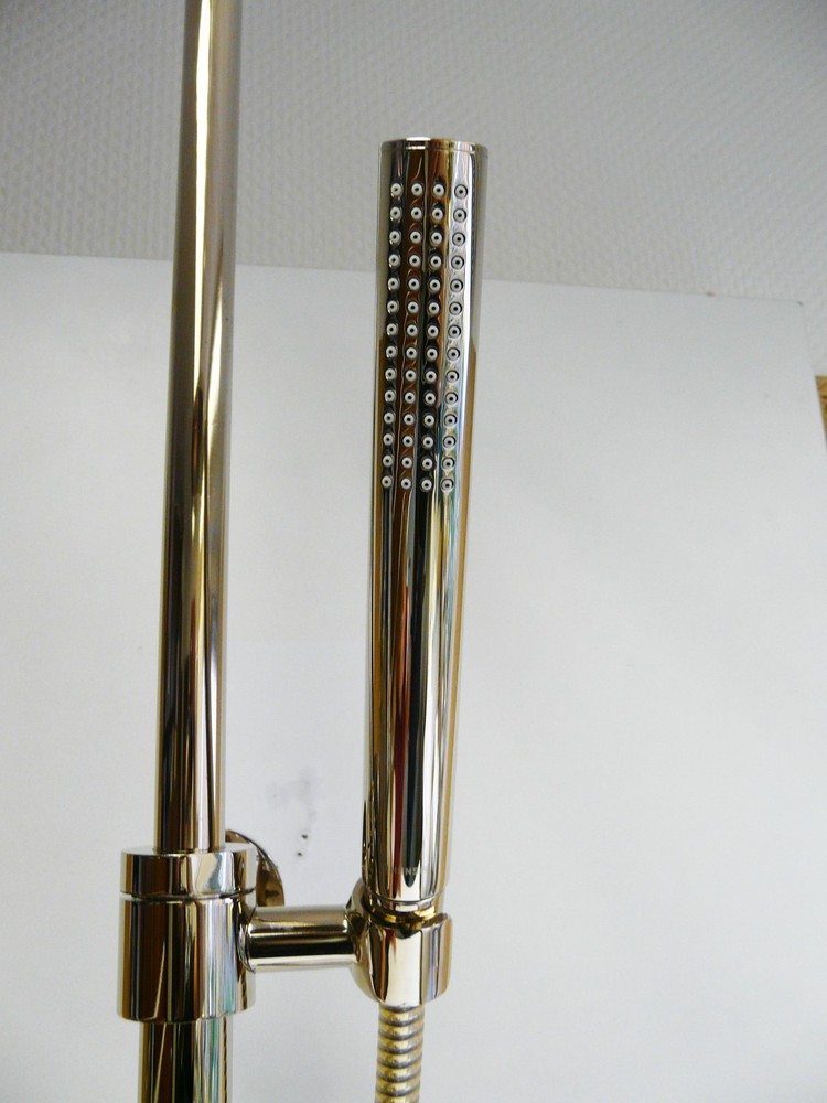 Chute Rain Shower Solid Brass, Shower System, Shower Head, Thermostat, New, Java