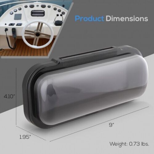 Universal Marine UTV waterproof boat radio stereo flip protective cover (Black)