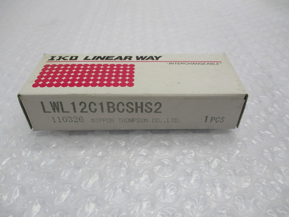 IKO LINEAR WAY LWL12C1BCSHS2 LINEAR GUIDE SLIDER NSMP