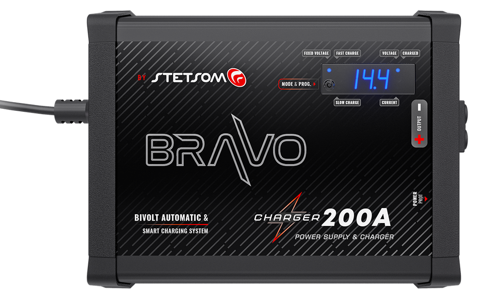 Stetsom BRAVO Charger 200A automatic BI-VOLT & smart charging system