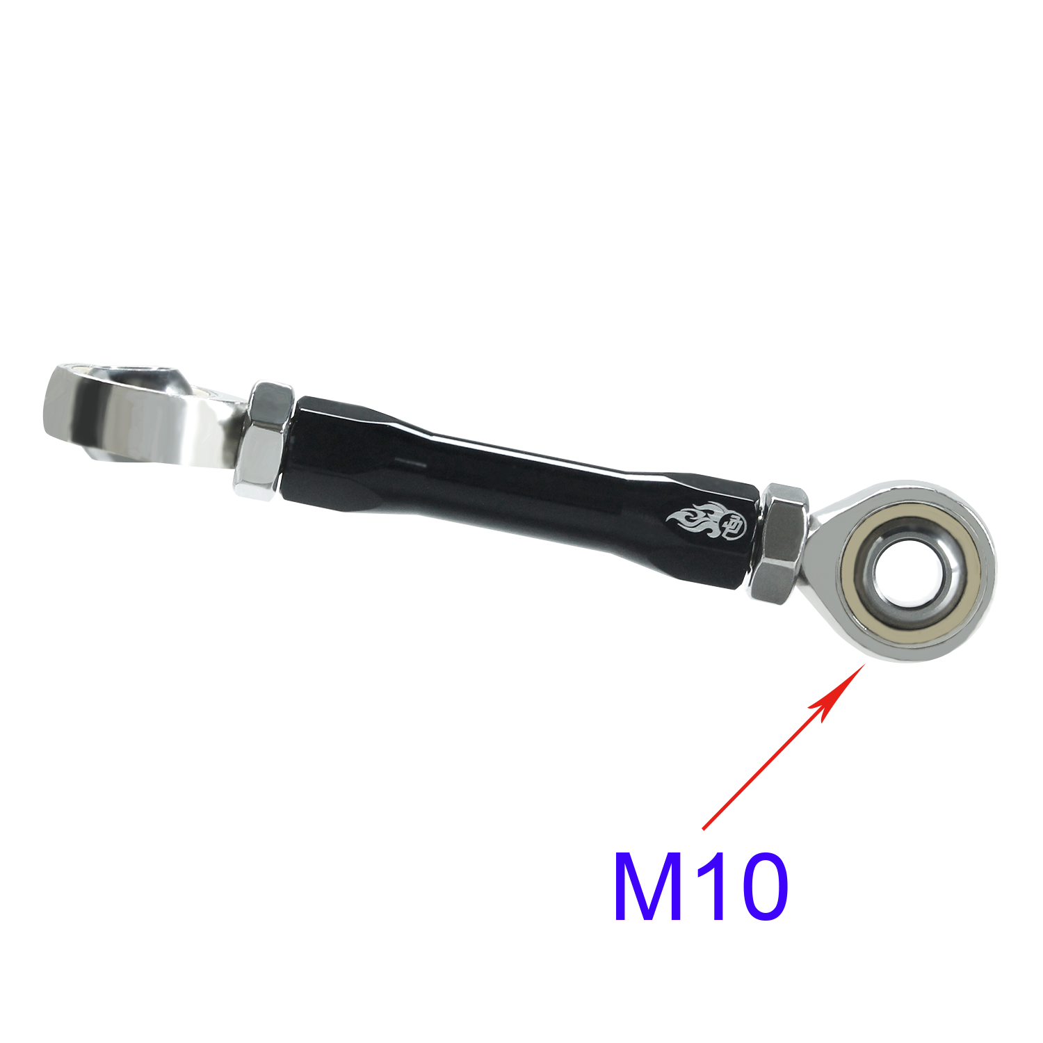 Black Engine Mount Stabilizer Linkage for Harley Touring Street Road Glide FLHTK