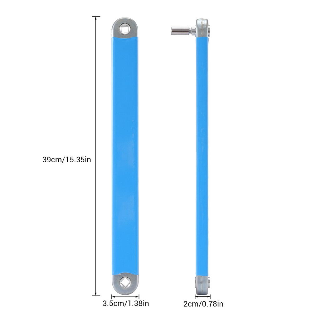 2 Pack Offset Extension Wrench Set Ratchet Spanner Wrench with Extender Adapter