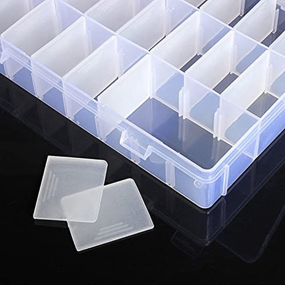 OriGlam 24 Compartment Electronic Component Storage Box Case, SMD SMT Case, E...