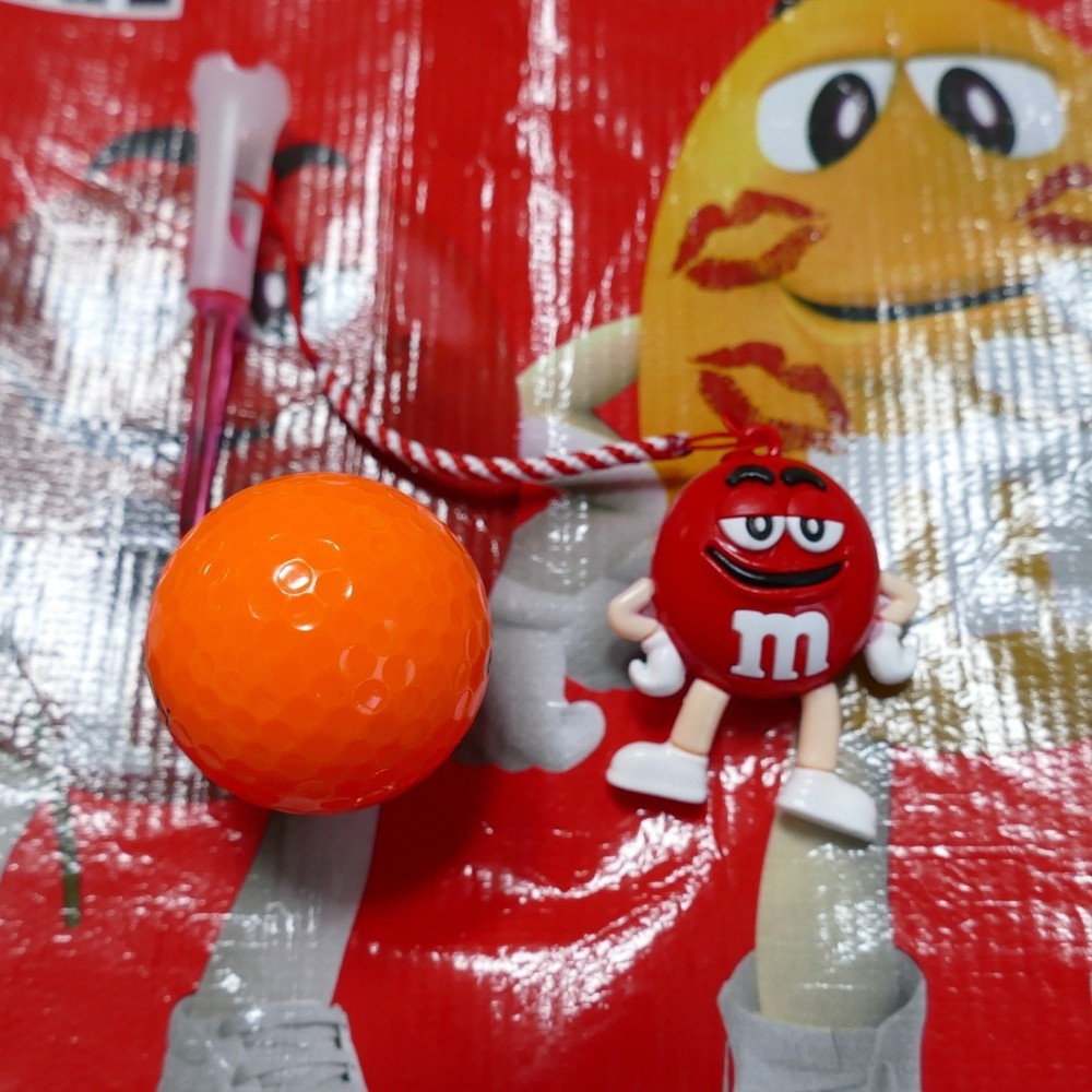 M&M Red Golf tees loss prevention hanger Ring Set Composition
