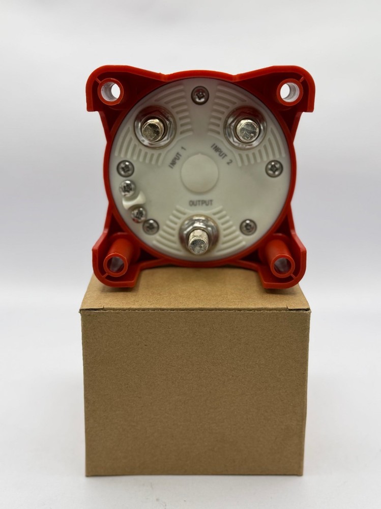 9001E e-Series Battery Switch 4-Position Selector ON/OFF 1-2-BOTH Red