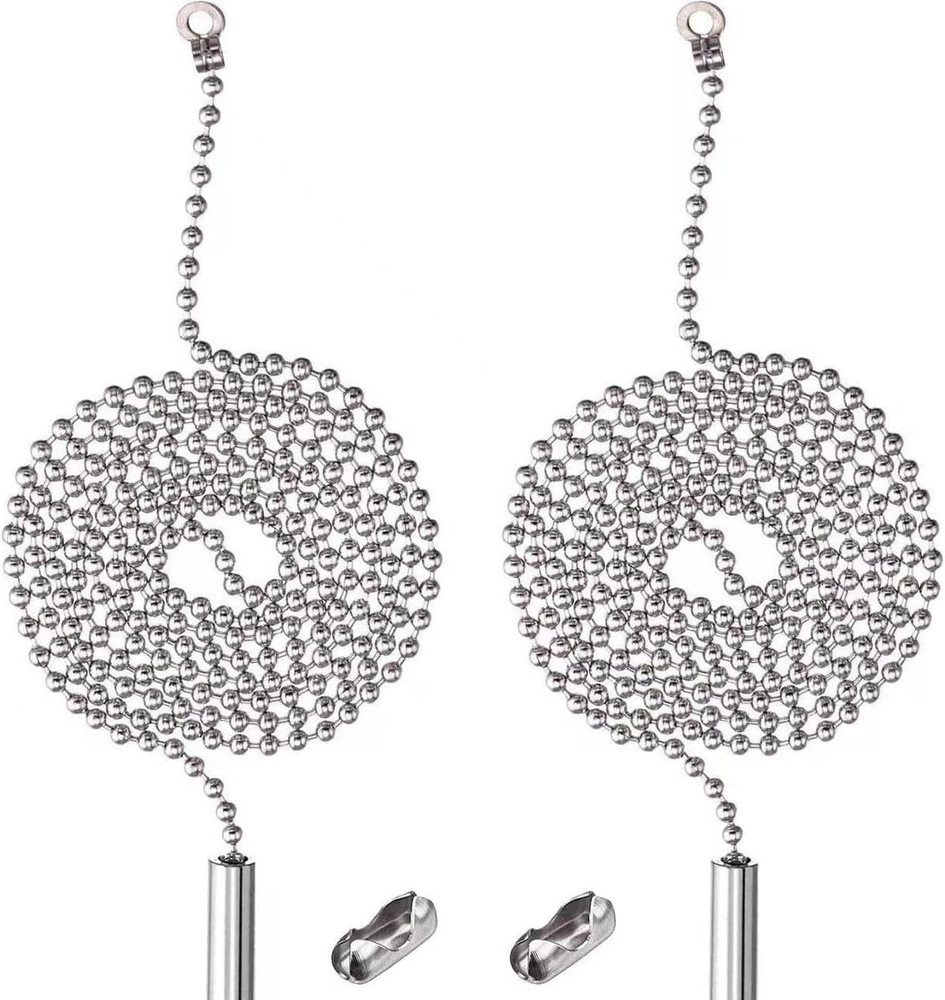 2 Pack Pull Chain String Extension with Connector for Ceiling Fan Light Fixture