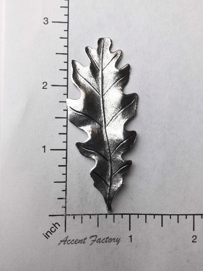 32984 Matte Silver Oxidized Victorian Oak Leaf Jewelry Finding