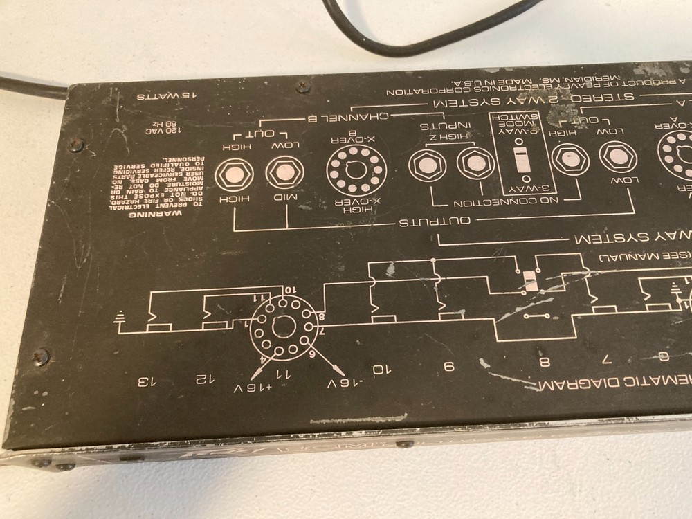 Peavey ECM Multi Way Electronic Crossover Mainframe Pro Audio Rackmount Unit