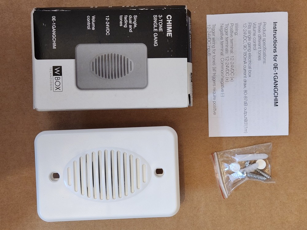 WBOX 3-Tone Single Gang Chime