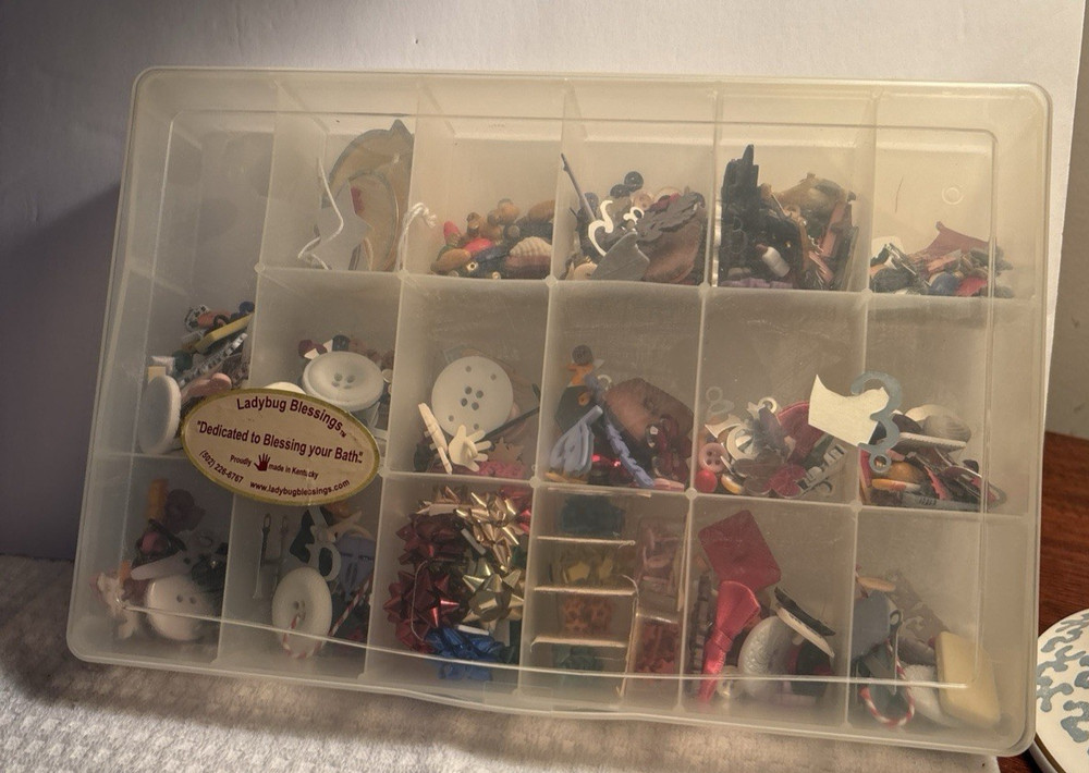 Container Of Miscellaneous Crafting Supplies