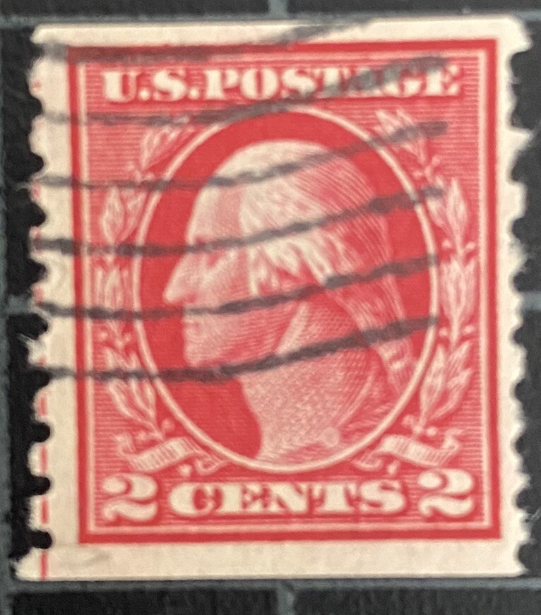 US Stamps-SC# 413 - Franklin - Used - Pulled Perforation - SCV = 50.00