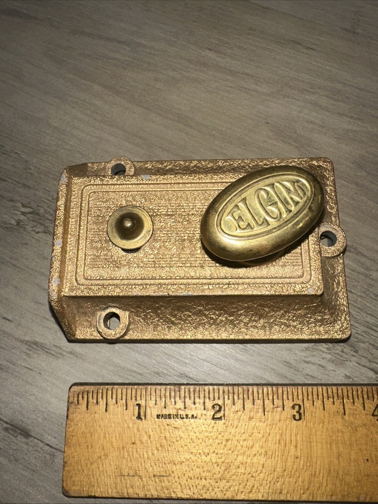 Antique Elgin Deadbolt Latch Surface Mount Working
