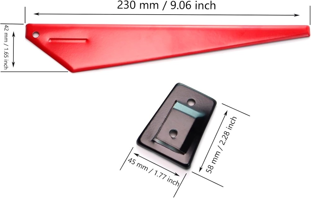 Mailbox Flag Galvanized Sheet Mail Box Flag Replacement Kit for Metal Brick S...