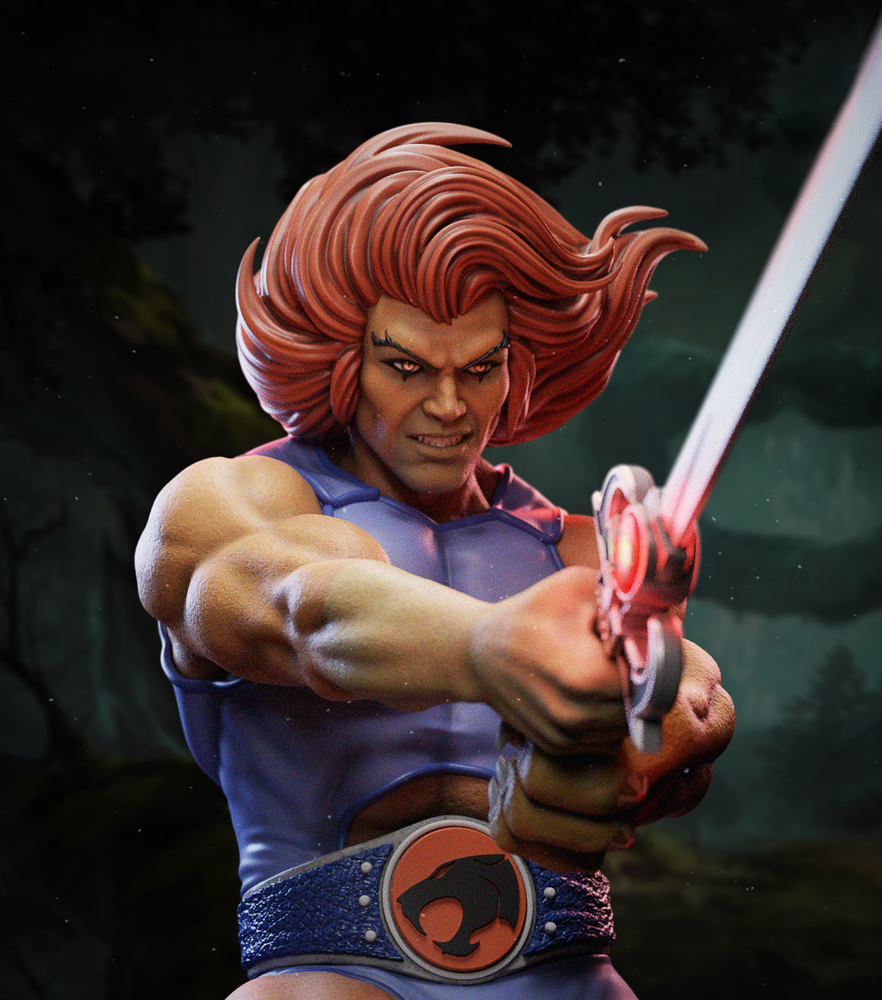 UNPAINTED Thundercats Lion-O 3d Printed Model Kit