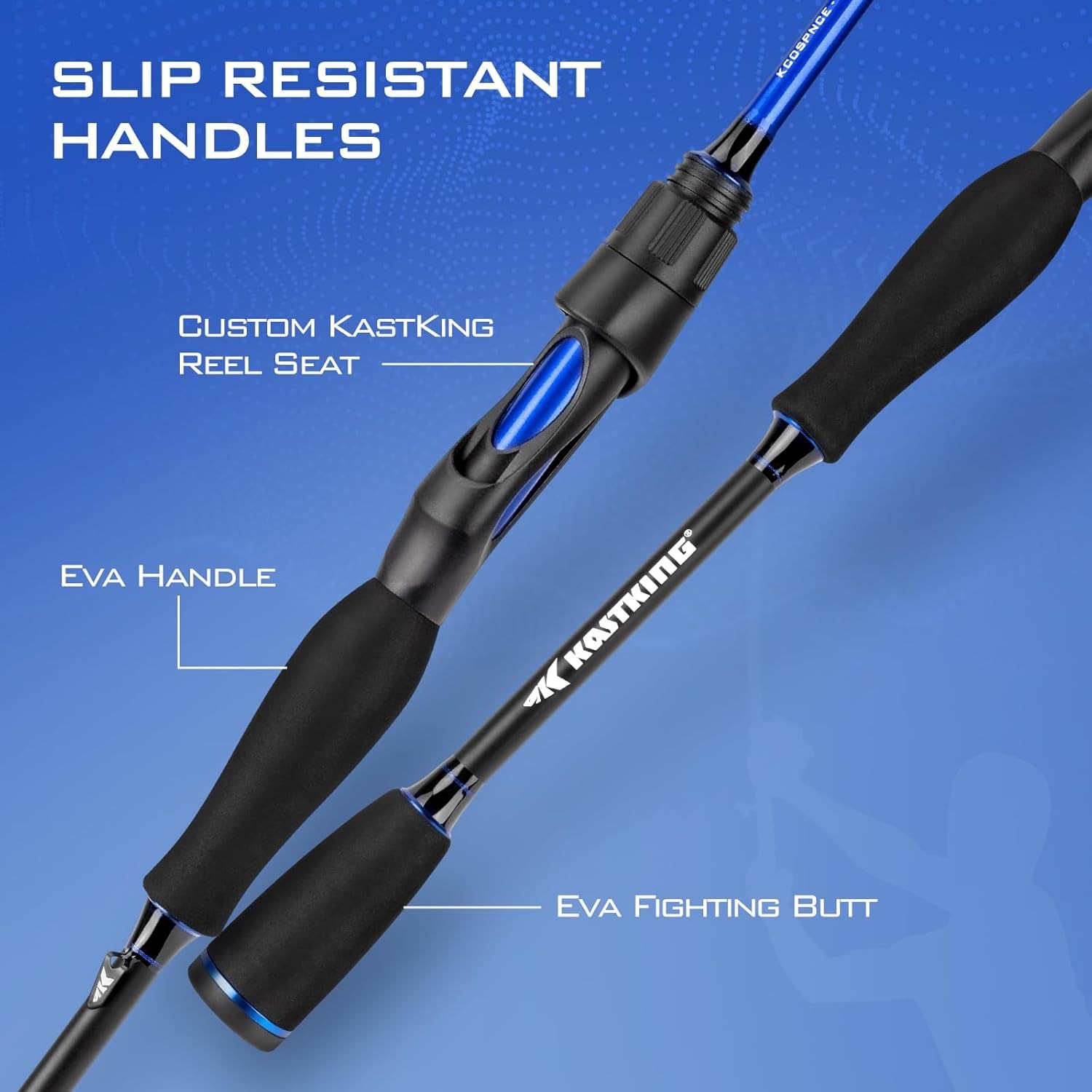 KastKing Centron Fishing Rod and Reel Combo, Spinning & Baitcasting Combos,