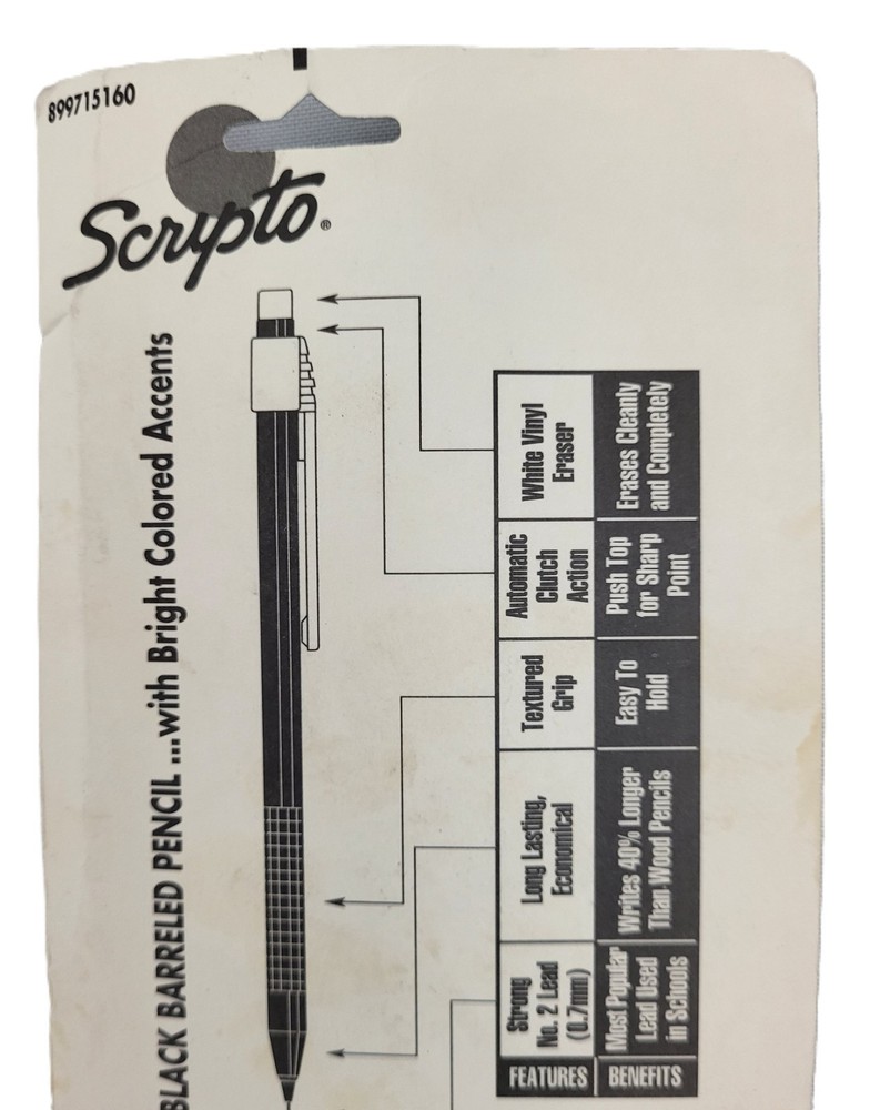 Albert Einstein Scripto 3 Automatic Mechanical Pencils .07 mm IQ Writing Gear