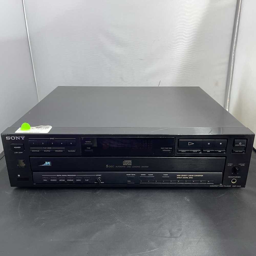 Sony CDP-C615 5-Disc CD Compact Changer Player | No Remote
