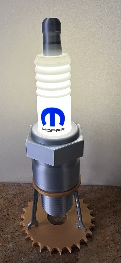 Mobar Branded Spark Plug Model Lamp