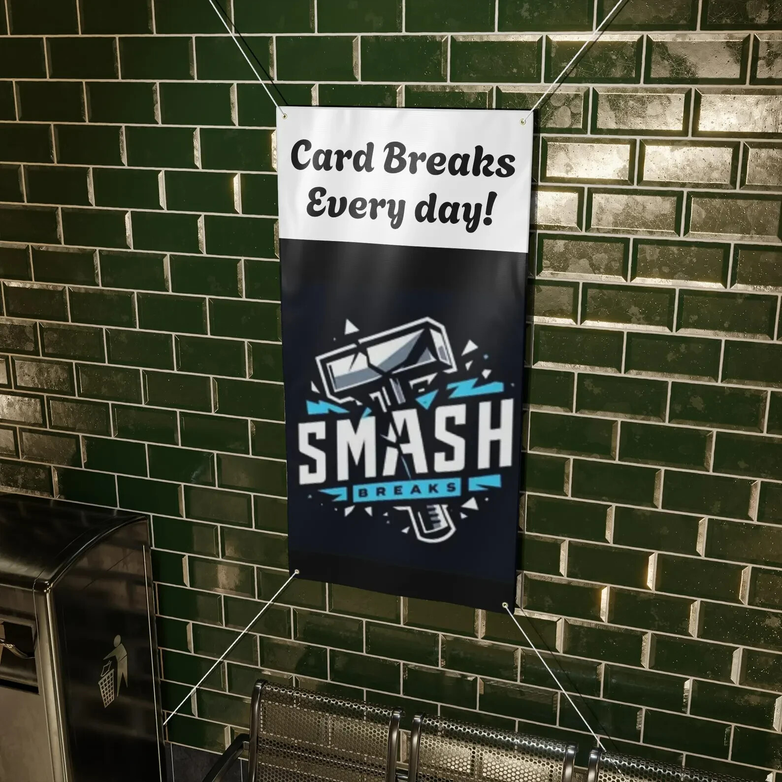 Custom Card Breakers Banner Breaking Backdrop | Whatnot card breaks backdrop
