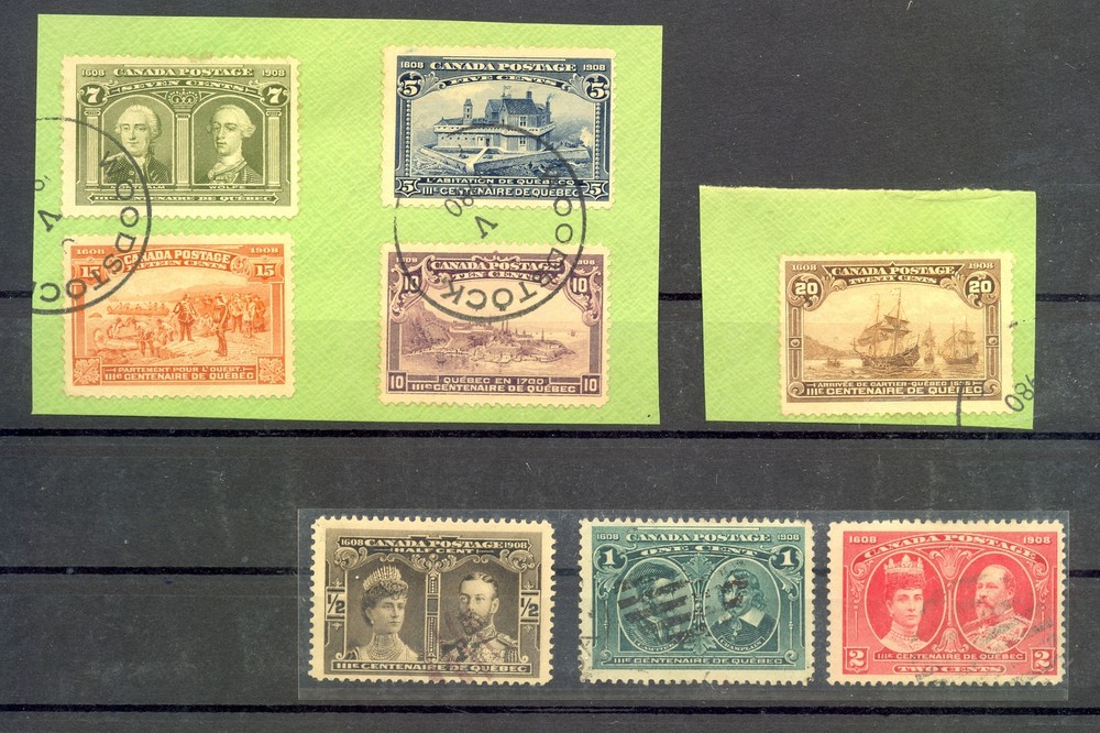 CANADA 1908 YVERT# 85/92 - CV € 450 --USED VF