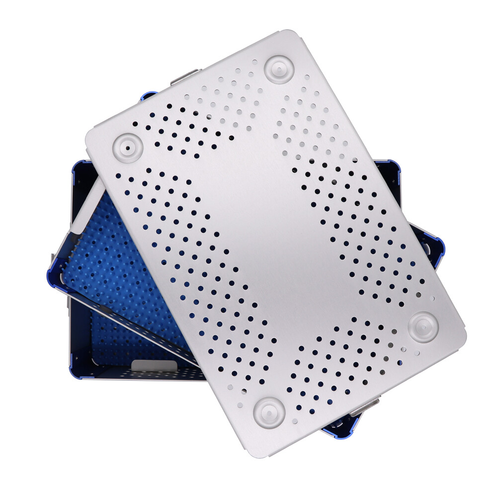 US SHIP-Two layer Sterilization tray case box surgical instrument Sterilize tray