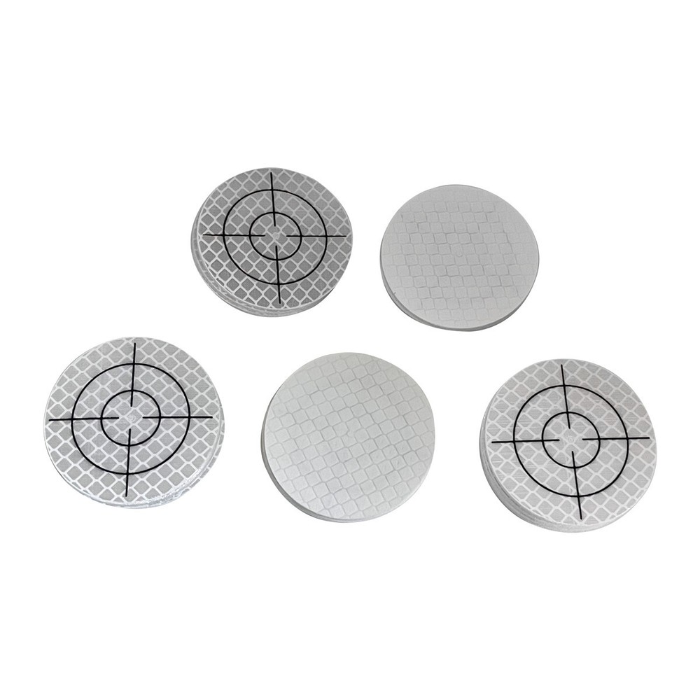 100PCS CIRCLE REFLECTOR SHEET 50X50MM REFLECTIVE TAPE TARGET (CUSTOMIZABLE)