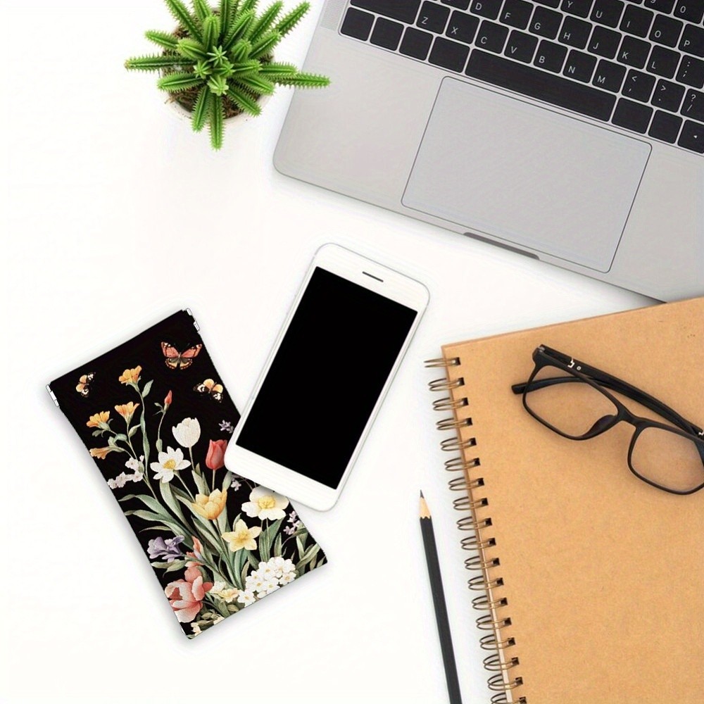 1pc PU Leather Rectangle Eyeglass Cases Eyeglass Sunglasses Protector