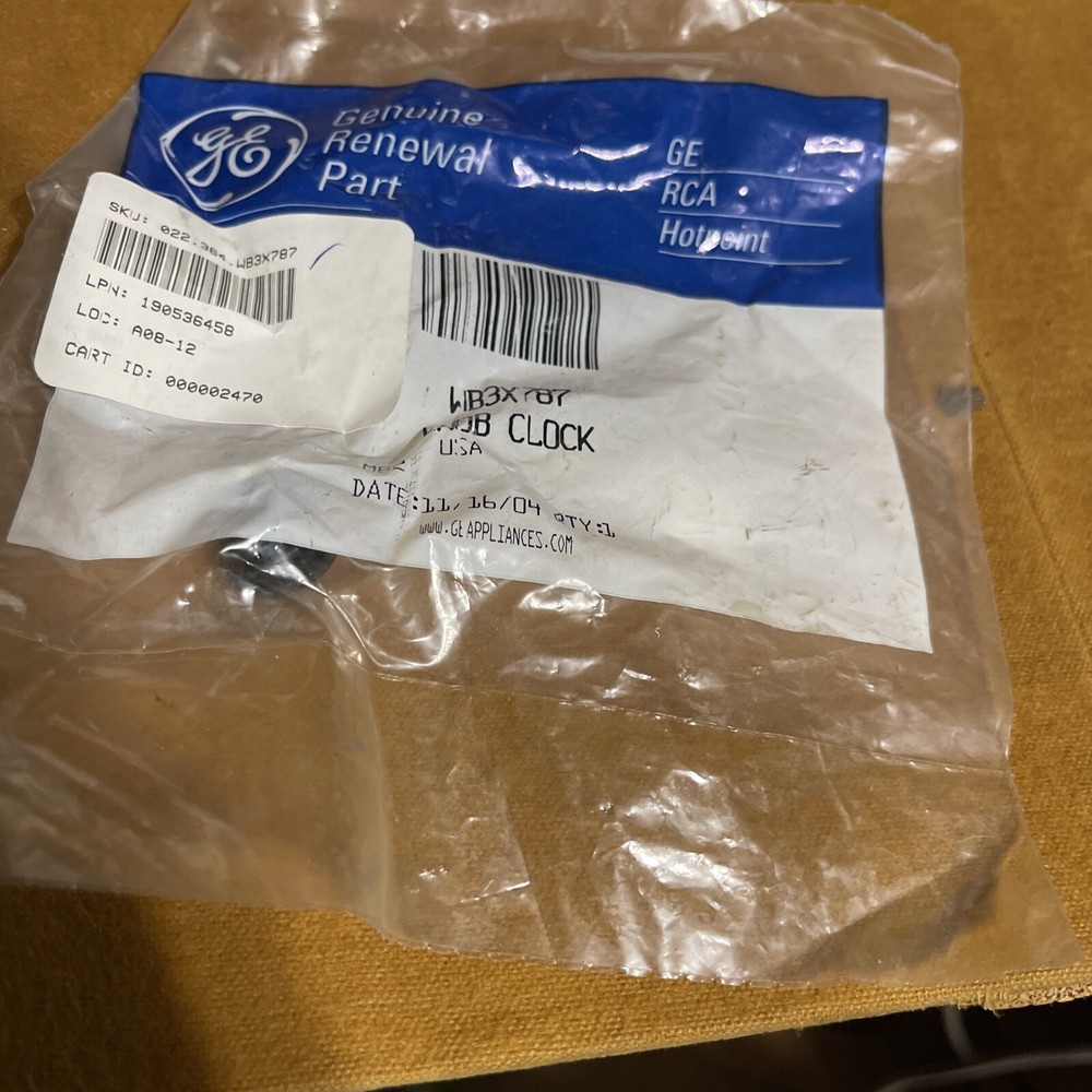 GENERAL ELECTRIC WB3X787 CLOCK KNOB