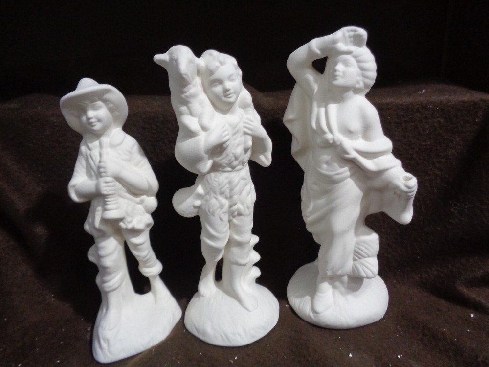 E237 - Ceramic Bisque 21 Piece Atlantic Nativity Set-U Paint