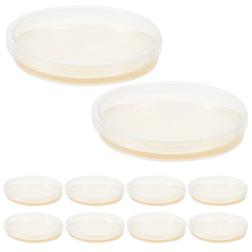 10 Pcs Prepoured Petri Dish Nutrient Agar Plate Extract