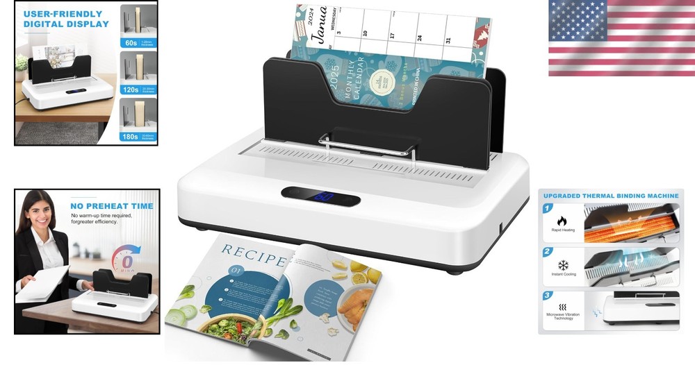 Professional Grade Thermal Binding Machine – Overheating Protection Included
