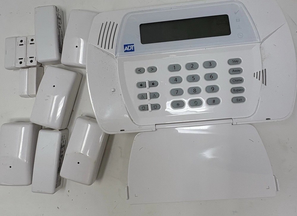 ADT Impassa Alarm Control Panel & Sensors Untested As Is