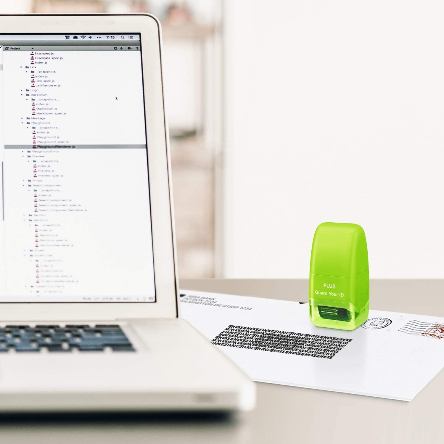 Plus Guard Your ID Identity Protection Security Prevention Stamp Roller