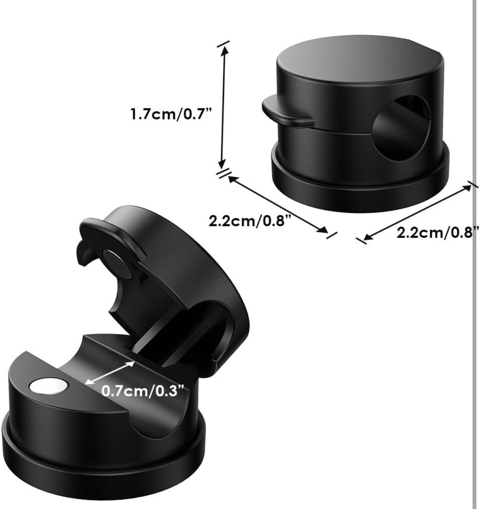 12 Pack Magnetic Cable Clips