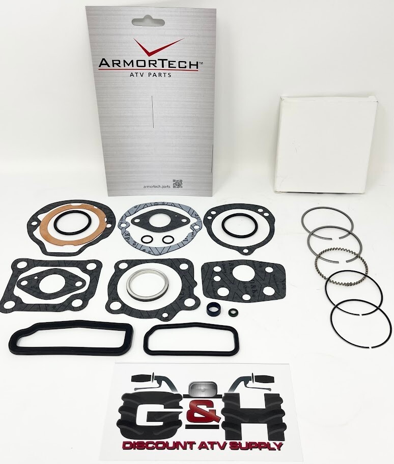 PISTON RINGS (Standard 52.00mm) + TOP GASKET KIT SET FOR 1982-1985 Honda ATC 110