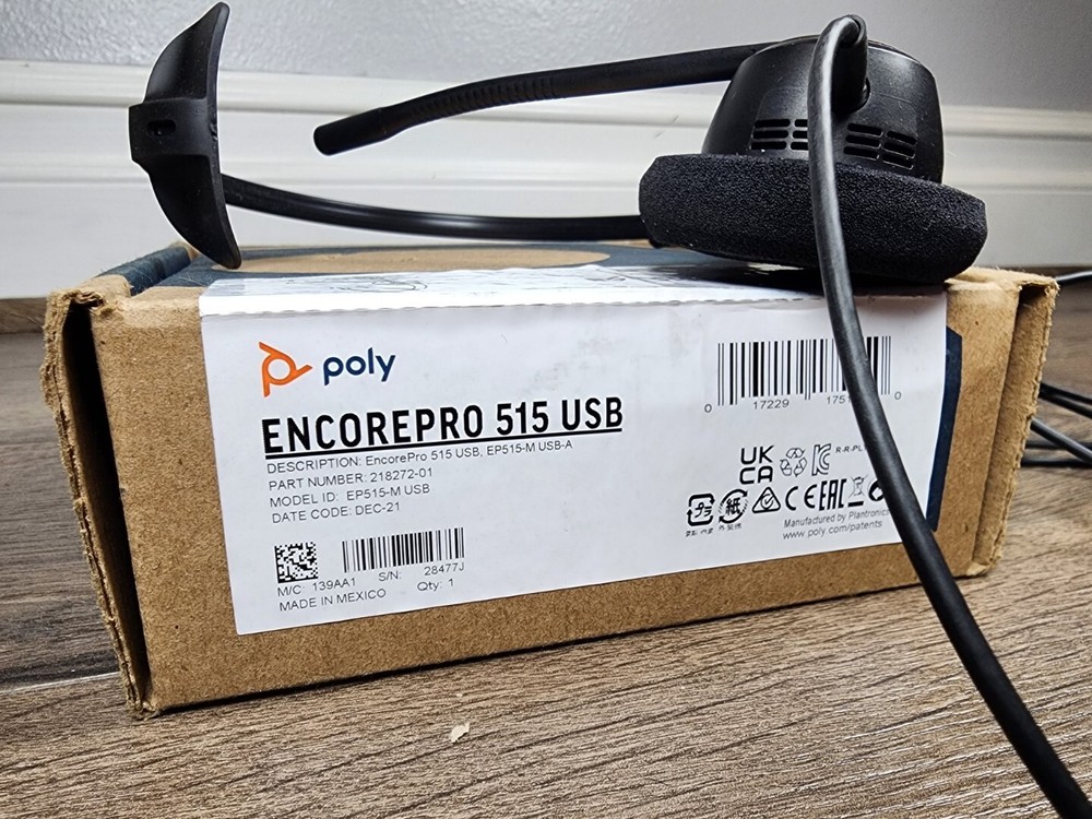 Poly EncorePro 515-M USB-A and USB-C USB Headset Plantronics