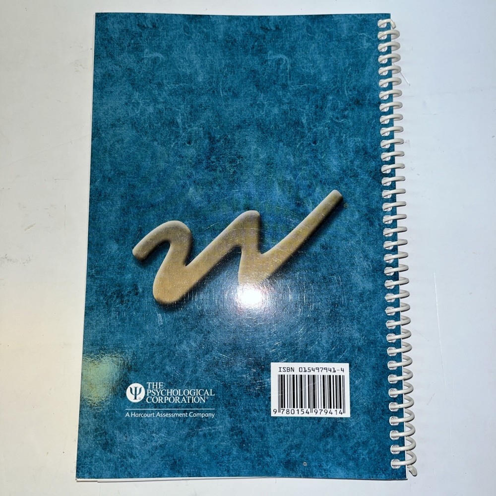 WISC-IV 4 Writer User’s Guide Intelligence Cognitive Assessment Test