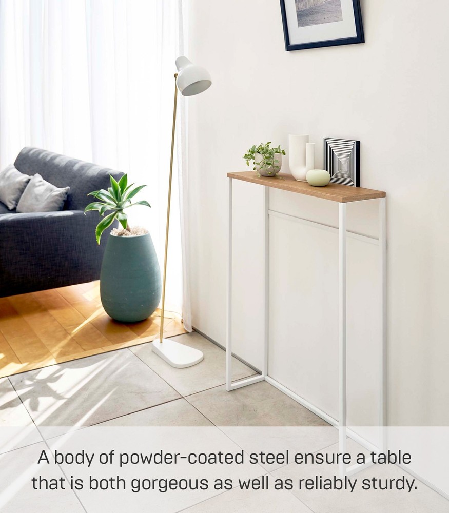 Yamazaki Home TOWER Narrow Entryway Console Table