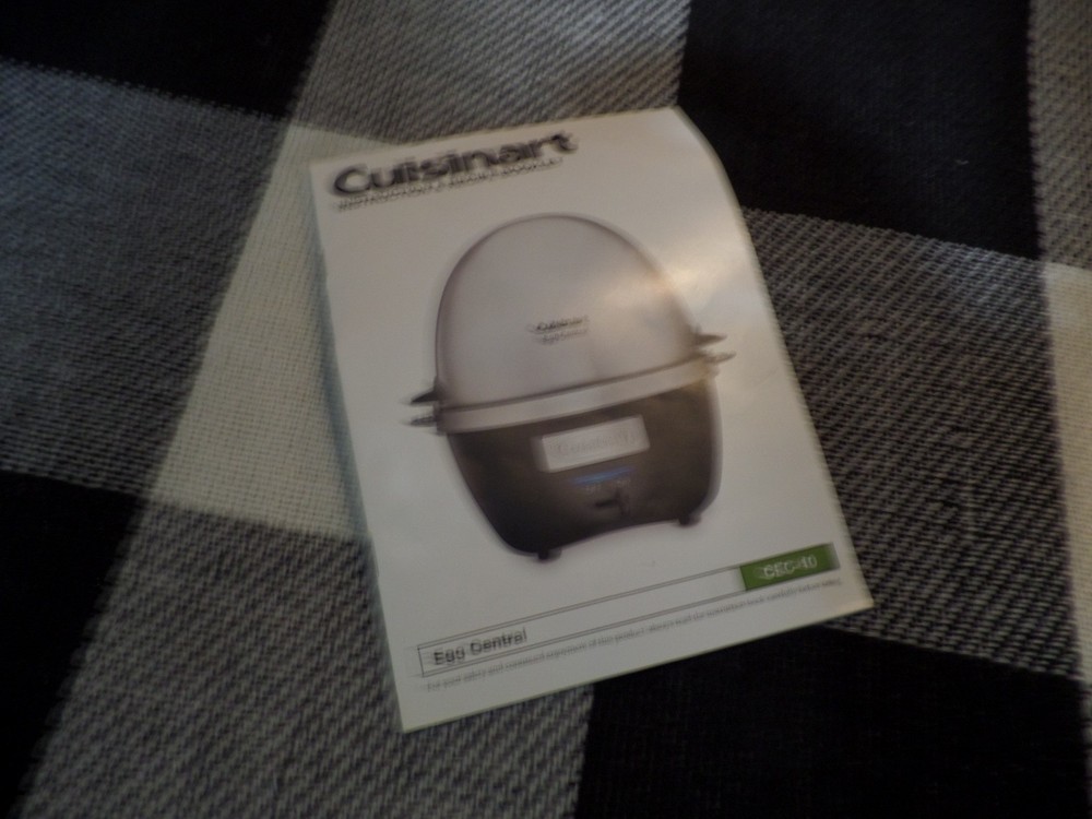 Cuisinart Egg Central Cooker MODEL# CEC-10 ( USED ONCE ONLY) COMPLETE!