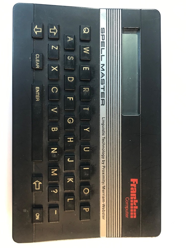 Vintage Franklin Spell Master Handheld portable Computer Model SA 103