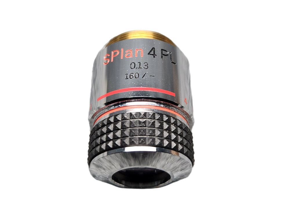 Olympus SPlan 4 PL 0.13 160/- Microscope Objective Lens *Great Condition*
