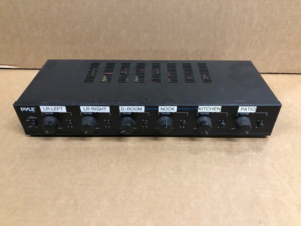Pyle PSPVC6 6 Chanel Speaker Selector with Volume Control