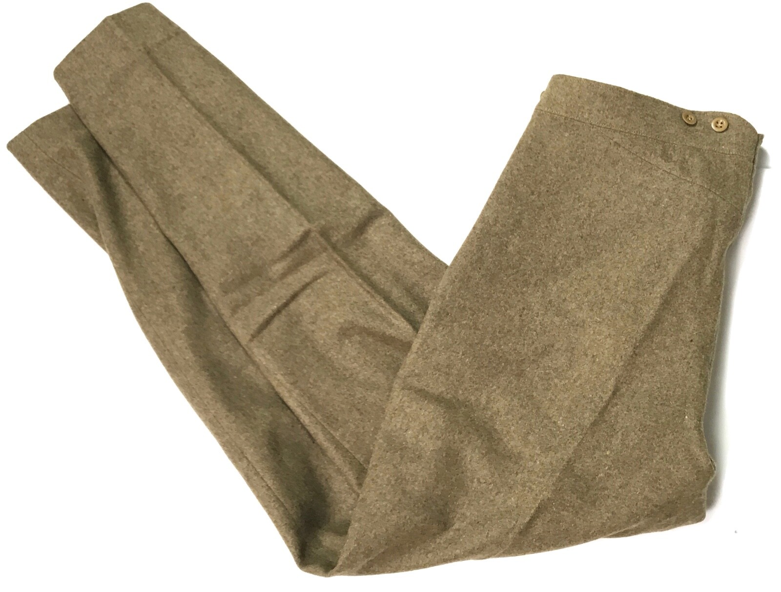 WWI BRITISH P1902 WOOL SERVICE DRESS COMBAT FIELD TROUSERS- SMALL 32 WAIST