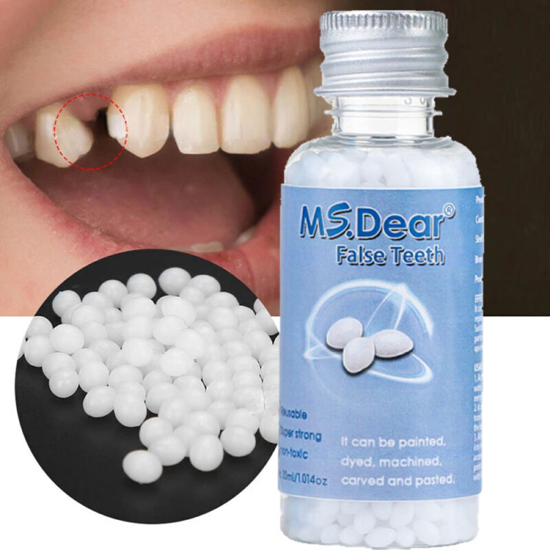 Temporary Tooth Repair Kit Temp Dental Repair Replace Missing Teeth DIY Moldable