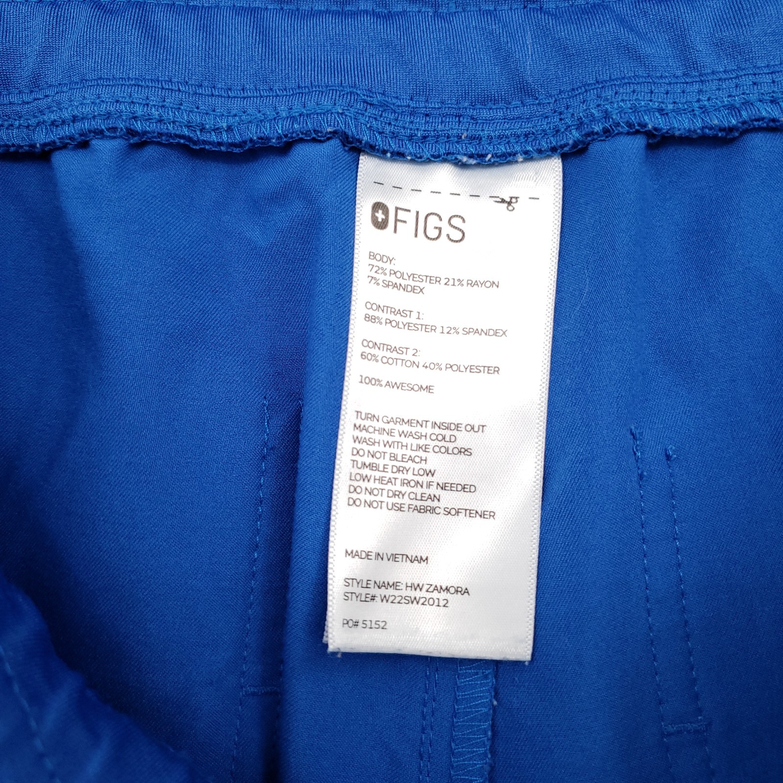 Figs Scrub Uniform Set Womens M Medium Blue Rafaela Jogger Technical Collection